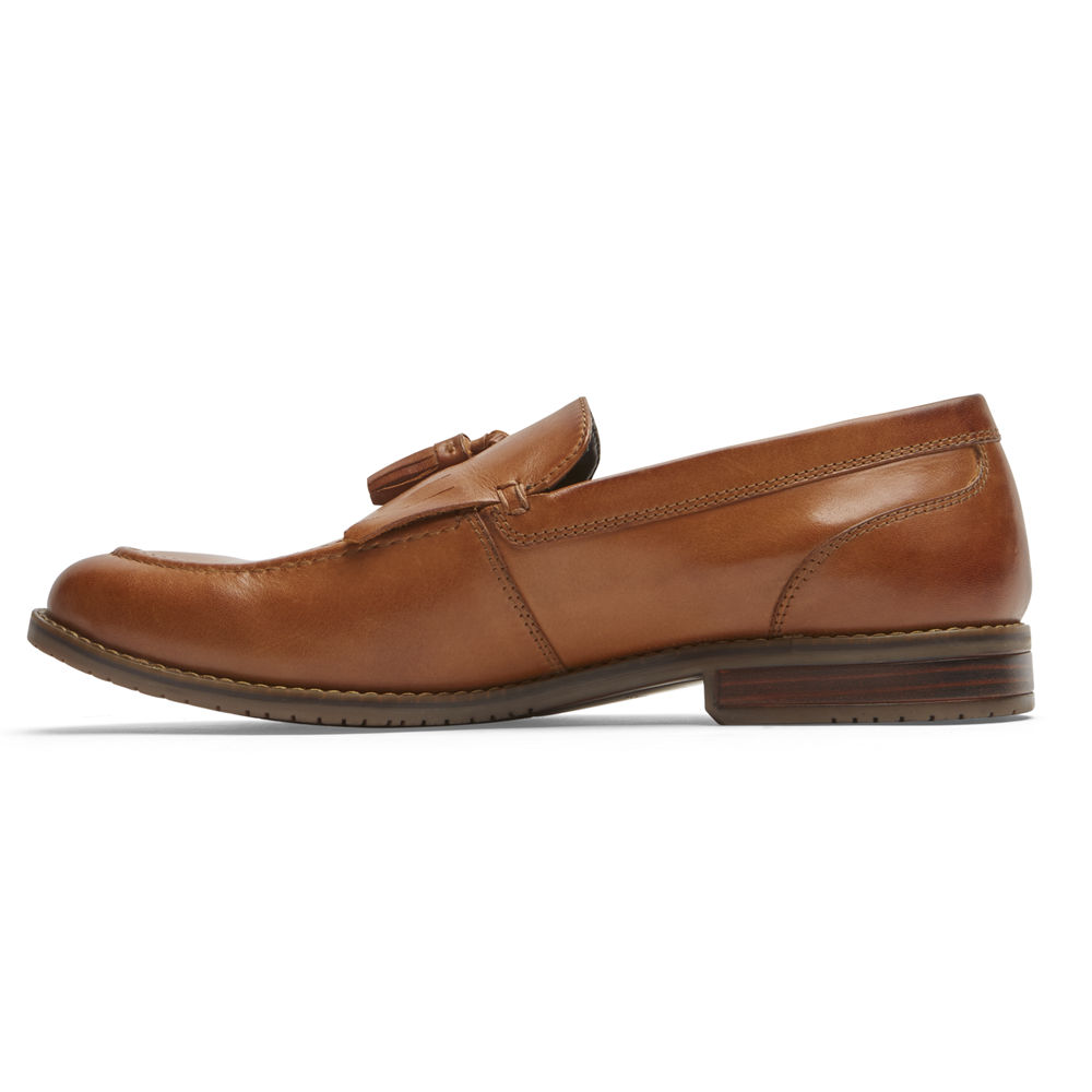 Rockport Singapore Mens Loafers - Style Purpose 3 Tassel Brown - CH6721958